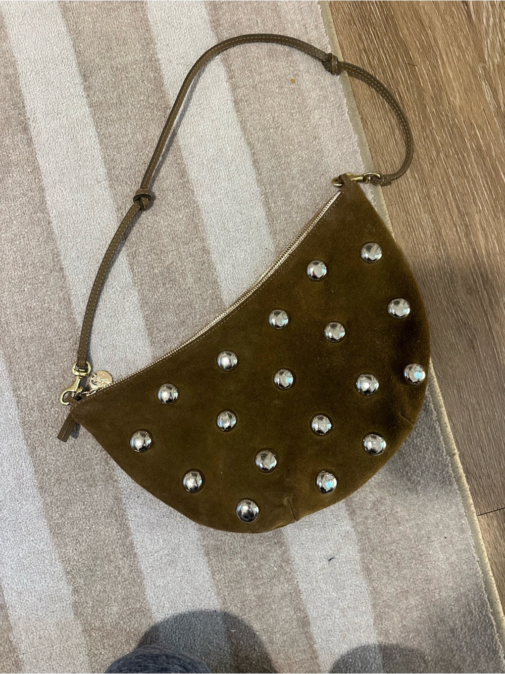 Clare V Lune Studded Shoulder Bag - Picture 5 of 11